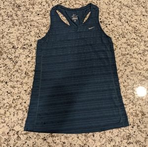 Nike Dri-Fit Sheer Racerback Tank Teal Medium